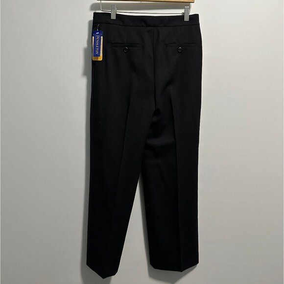 Pendleton Black Black Virgin Wool Pants Sz 10 Petite - Picture 1 of 9